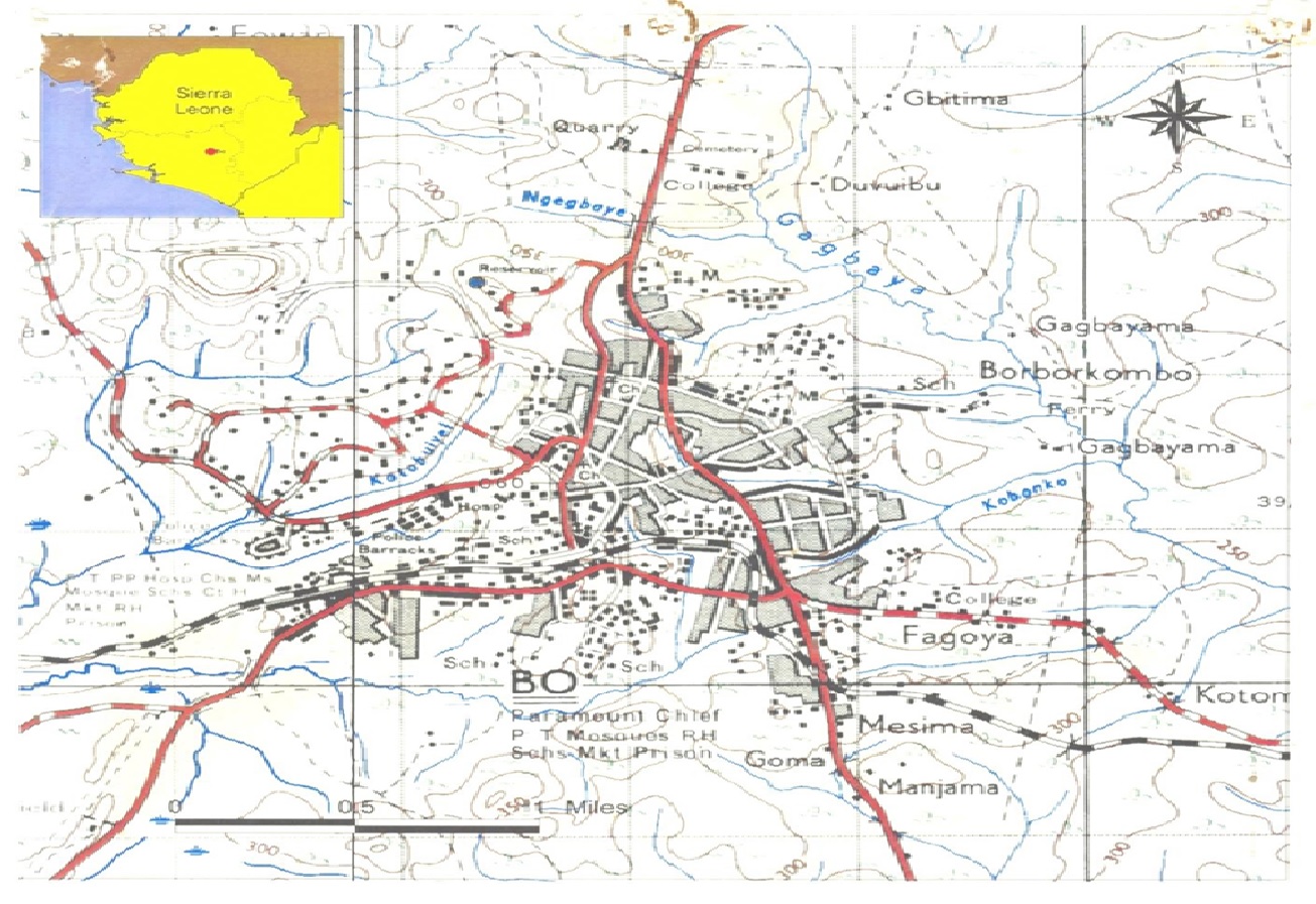Bo city Map